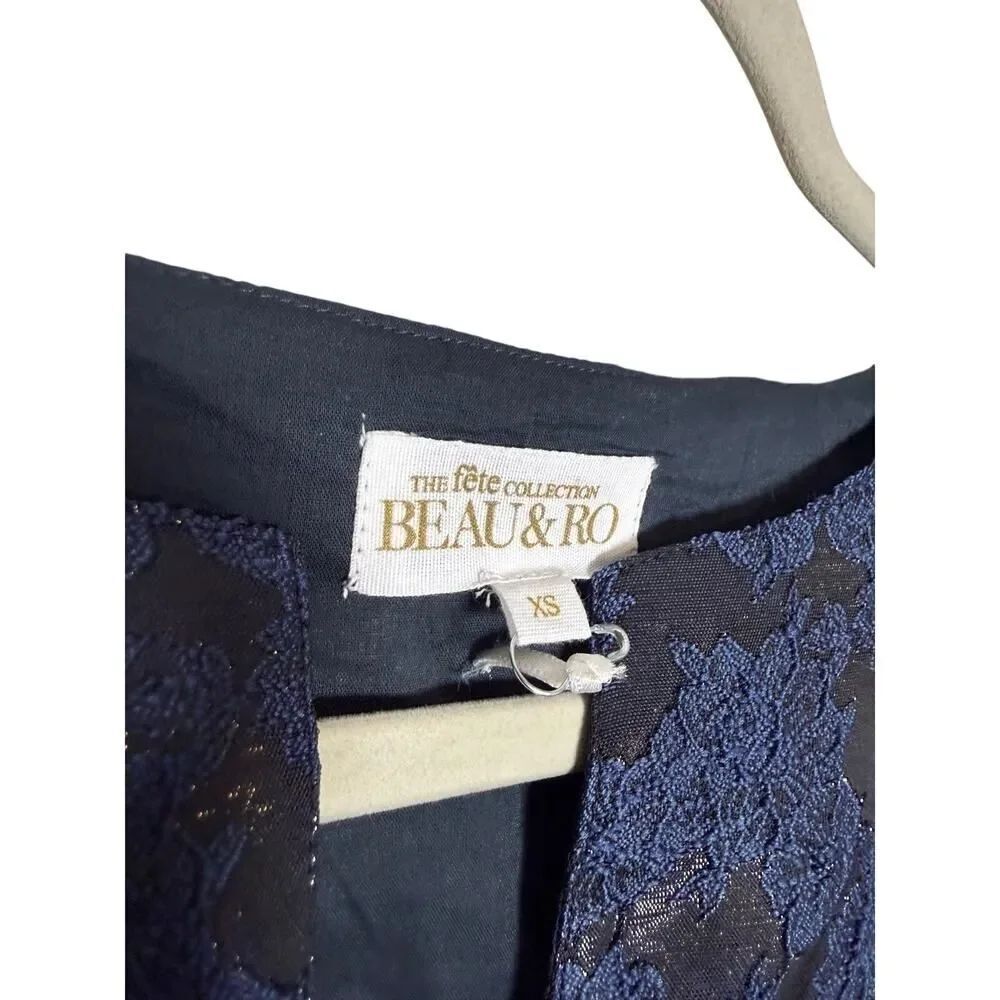 NWOT Beau & Ro Cornelia Mini Dress in Midnight Women’s Sz. M - Picture 3 of 6